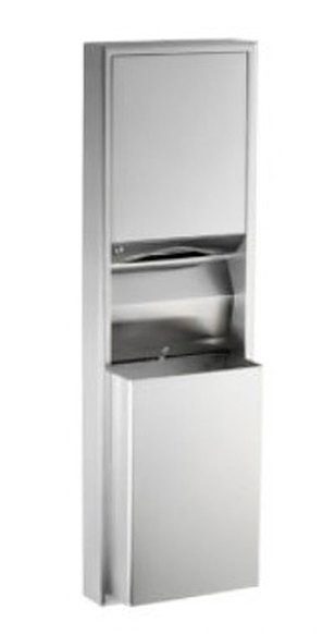 Semi-Recessed Mount Combo Towel/Waste Unit AX-BHC-1026