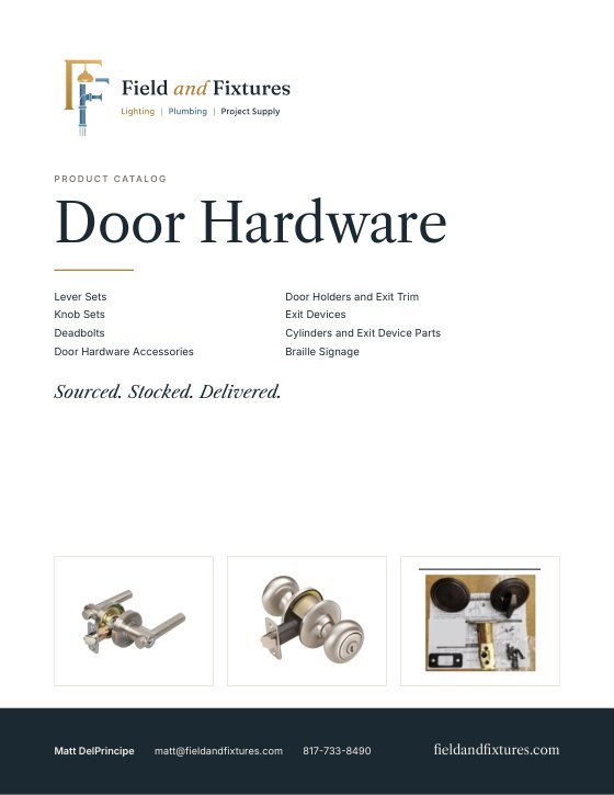 Cover of the Door Hardware catalog