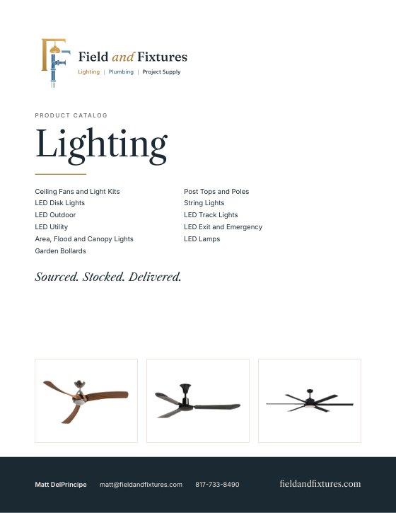 Cover of the Lighting catalog