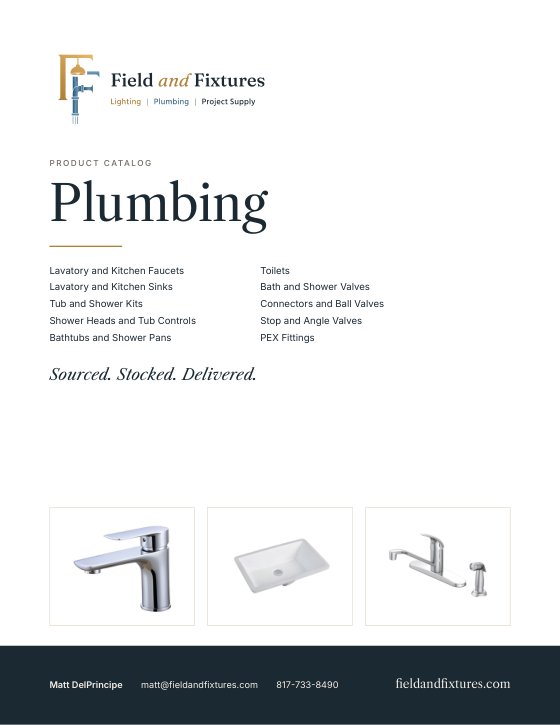 Cover of the Plumbing catalog