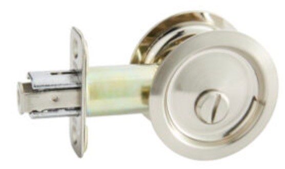 Round Bore Pocket Door Privacy Lock AX-DHA-1002