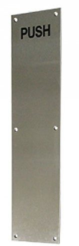 Push Plate with “Push” Engraved 3 1/2” x 15” AX-DHA-1128