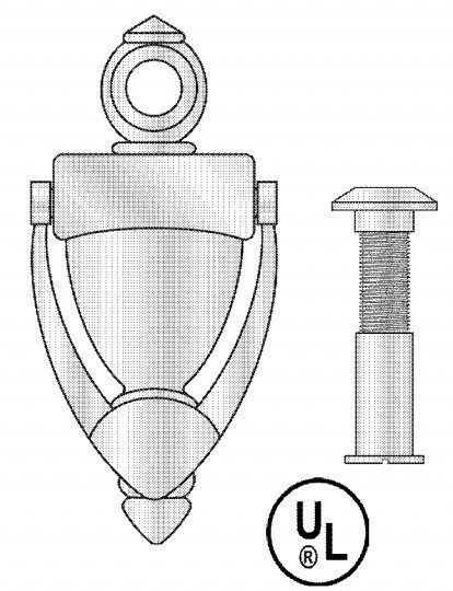 Solid Brass Door Knocker with 160˚ Door Viewer AX-DHA-1146