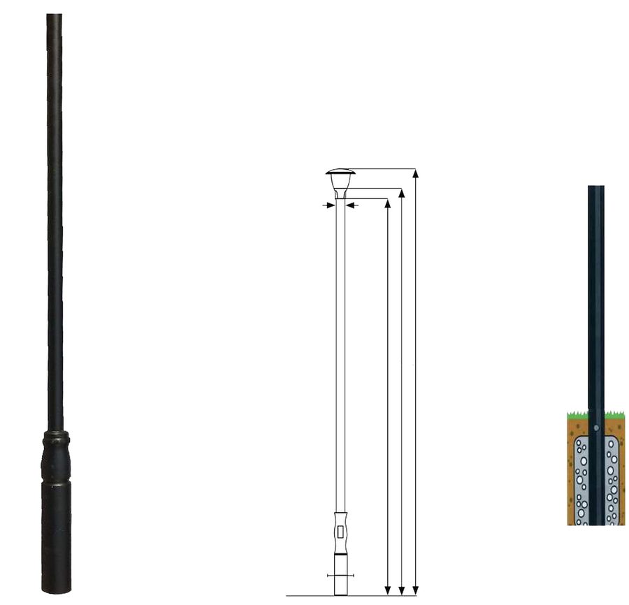 Direct Burial Poles AXPOLES500
