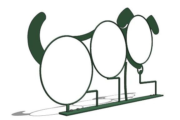 Three Hoop Dog Shaped Jump AX-472008