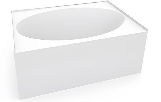 Bathtub, Acrylic Reinforced with Fiberglass AX-PBT-172-60X36
